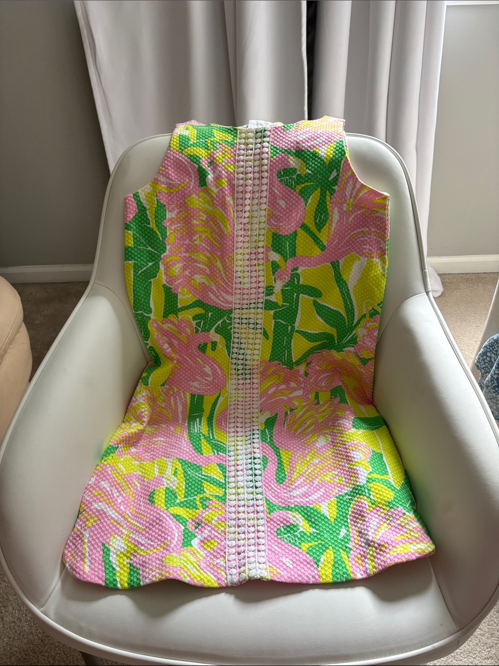 Lilly Pulitzer Pink & Green Floral Sleeveless One-Piece